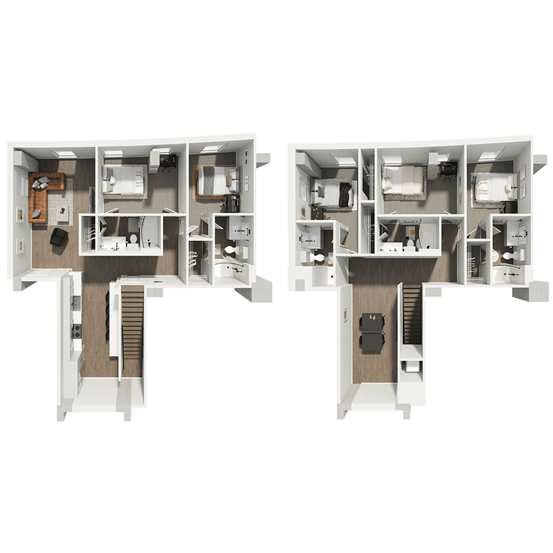 5BR/5BA - E6 Townhome – ID:1112995 Floorplan Image